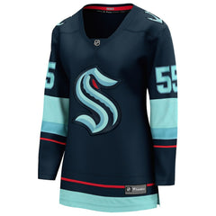Ryan Lindgren Seattle Kraken Fanatics Women's Home Breakaway Jersey - Deep Sea Blue - NHL