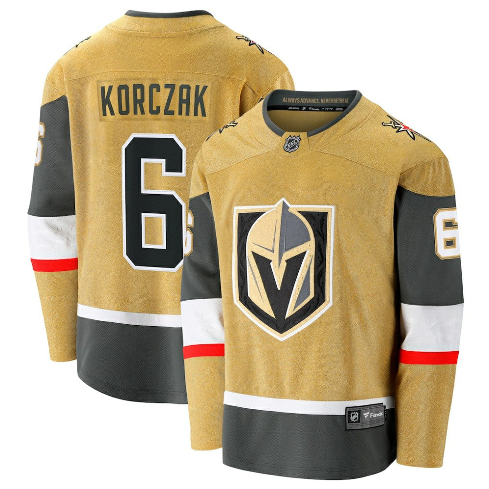 Kaedan Korczak Vegas Golden Knights Fanatics Home Breakaway Jersey - Gold - NHL