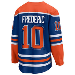 Trent Frederic Edmonton Oilers Fanatics Home Breakaway Jersey - Royal - NHL