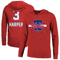 Bryce Harper Philadelphia Phillies Majestic Threads Lightweight Name & Number Hoodie - MLB
