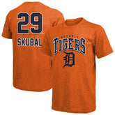 Tarik Skubal Detroit Tigers Majestic Threads Triblend Name & Number T-Shirt - MLB