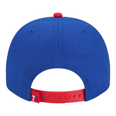 Philadelphia 76ers Injection Cartoon Logo A-Frame 9FIFTY Adjustable Hat Royal - NBA