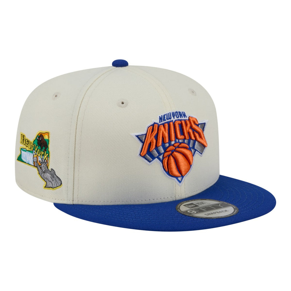 New York Knicks Injection Localized 9FIFTY Snapback Hat White - NBA