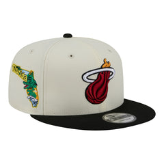 Miami Heat Injection Localized 9FIFTY Snapback Hat White - NBA