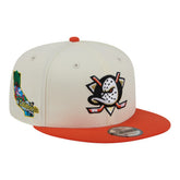 Anaheim Ducks New Era Injection Localized Two-Tone 9FIFTY Snapback Hat - White/Orange - NHL