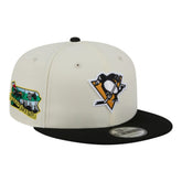 Pittsburgh Penguins New Era Injection Localized Two-Tone 9FIFTY Snapback Hat - White/Black - NHL