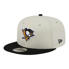 Pittsburgh Penguins New Era Injection Localized Two-Tone 9FIFTY Snapback Hat - White/Black - NHL