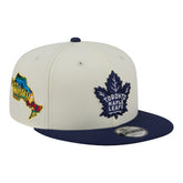 Toronto Maple Leafs New Era Injection Localized Two-Tone 9FIFTY Snapback Hat - White/Navy - NHL