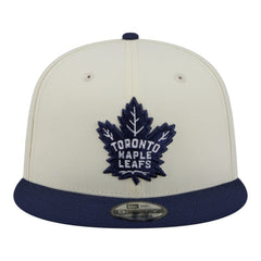Toronto Maple Leafs New Era Injection Localized Two-Tone 9FIFTY Snapback Hat - White/Navy - NHL