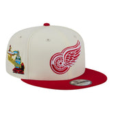 Detroit Red Wings New Era Injection Localized Two-Tone 9FIFTY Snapback Hat - White/Red - NHL