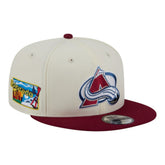 Colorado Avalanche New Era Injection Localized Two-Tone 9FIFTY Snapback Hat - White/Burgundy - NHL
