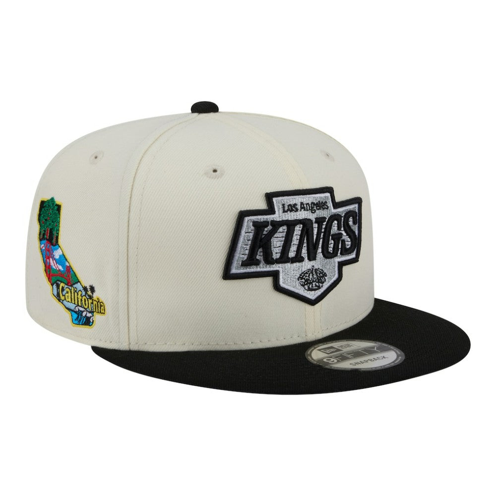 Los Angeles Kings New Era Injection Localized Two-Tone 9FIFTY Snapback Hat - White/Black - NHL