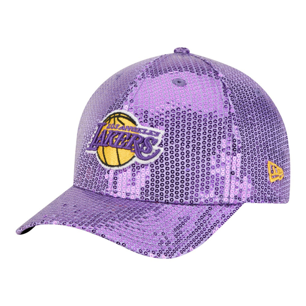 Los Angeles Lakers Women's Sequin M-Crown 9FORTY Adjustable Hat Purple - NBA