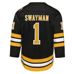 Jeremy Swayman Boston Bruins Outerstuff Youth Home Replica Jersey - Black - NHL
