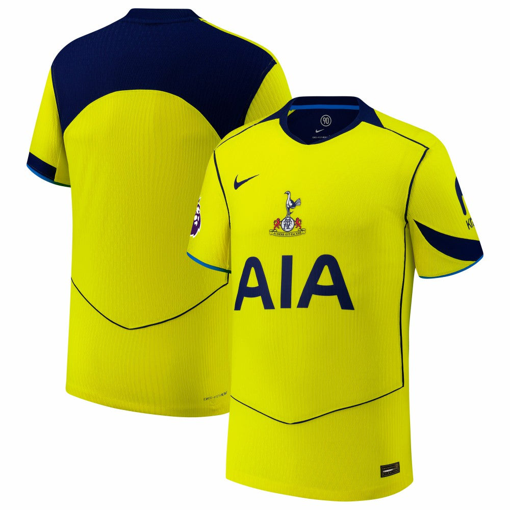 Tottenham Hotspur 2025/26 Third Jersey with Patch Yellow | Nike