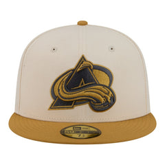 Colorado Avalanche New Era Colorpack Two-Tone 59FIFTY Fitted Hat - Cream/Tan - NHL