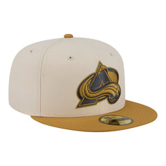 Colorado Avalanche New Era Colorpack Two-Tone 59FIFTY Fitted Hat - Cream/Tan - NHL