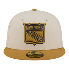 New York Rangers New Era Colorpack Two-Tone 59FIFTY Fitted Hat - Cream/Tan - NHL