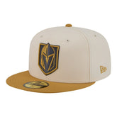 Vegas Golden Knights New Era Colorpack Two-Tone 59FIFTY Fitted Hat - Cream/Tan - NHL
