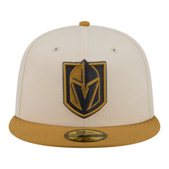 Vegas Golden Knights New Era Colorpack Two-Tone 59FIFTY Fitted Hat - Cream/Tan - NHL
