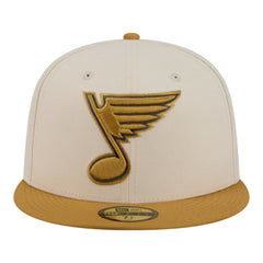 St. Louis Blues New Era Colorpack Two-Tone 59FIFTY Fitted Hat - Cream/Tan - NHL