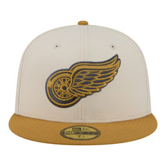 Detroit Red Wings New Era Colorpack Two-Tone 59FIFTY Fitted Hat - Cream/Tan - NHL