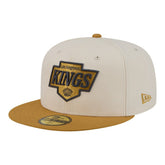 Los Angeles Kings New Era Colorpack Two-Tone 59FIFTY Fitted Hat - Cream/Tan - NHL