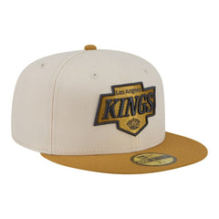 Los Angeles Kings New Era Colorpack Two-Tone 59FIFTY Fitted Hat - Cream/Tan - NHL