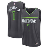 Terrence Shannon Jr. Minnesota Timberwolves Fast Break Replica Jersey Statement Edition Anthracite - NBA