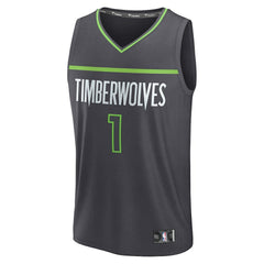 Terrence Shannon Jr. Minnesota Timberwolves Fast Break Replica Jersey Statement Edition Anthracite - NBA