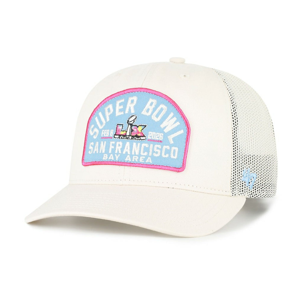 Super Bowl LX '47 Leland Adjustable Trucker Hat Natural | 47 brand