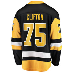 Connor Clifton Pittsburgh Penguins Fanatics Home Breakaway Jersey - Black - NHL
