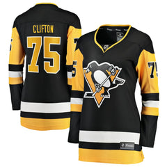 Connor Clifton Pittsburgh Penguins Fanatics Women's Home Breakaway Jersey - Black - NHL