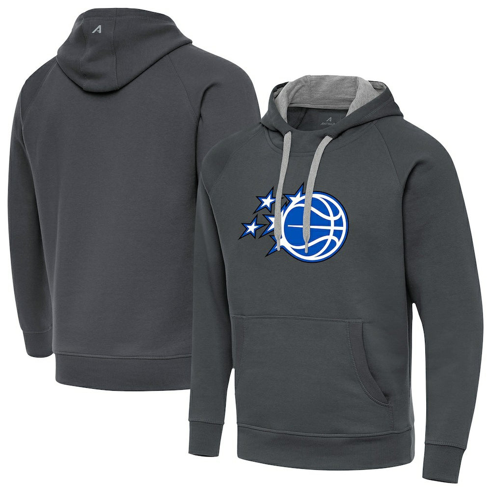 Orlando Magic Antigua New Logo Victory Pullover Hoodie Charcoal - NBA