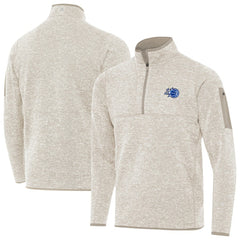 Orlando Magic Antigua New Logo Fortune Quarter-Zip Pullover Jacket Oatmeal - NBA