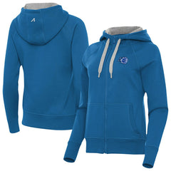 Orlando Magic Antigua Women's New Logo Victory Full-Zip Hooded Sweatshirt Blue - NBA