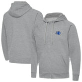 Orlando Magic Antigua New Logo Tall Victory Full-Zip Hooded Sweatshirt Heather Gray - NBA