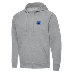 Orlando Magic Antigua New Logo Tall Victory Full-Zip Hooded Sweatshirt Heather Gray - NBA