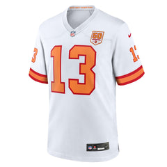 Mike Evans '76 Tampa Bay Buccaneers 50th Season Game Jersey White | Nike for Sale