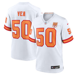 Vita Vea '76 Tampa Bay Buccaneers 50th Season Game Jersey White | Nike for Sale