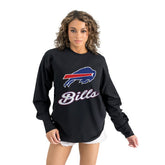 Buffalo Bills Gameday Couture Women's Oversized Long Sleeve T-Shirt Black | NFL