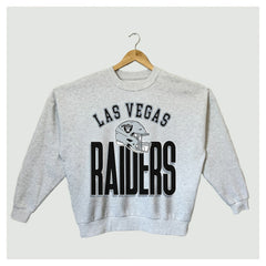 Las Vegas Raiders Gameday Couture Women's Fierce Focus Premium Oversized Fleece Pullover Sweatshirt Ash | NFL