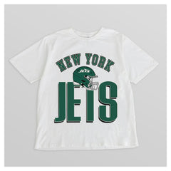 New York Jets Gameday Couture Women's Oversized Classic Fierce Focus T-Shirt White | NFL