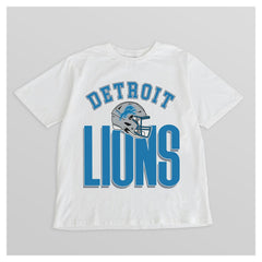 Detroit Lions Gameday Couture Women's Oversized Classic Fierce Focus T-Shirt White | NFL
