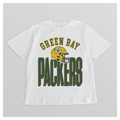 Green Bay Packers Gameday Couture Women's Oversized Classic Fierce Focus T-Shirt White | NFL