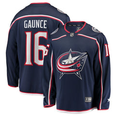 Brendan Gaunce Columbus Blue Jackets Fanatics Home Breakaway Jersey - Navy - NHL