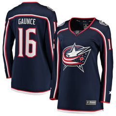Brendan Gaunce Columbus Blue Jackets Fanatics Women's Home Breakaway Jersey - Navy - NHL