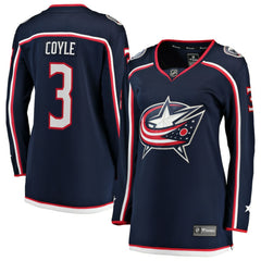 Charlie Coyle Columbus Blue Jackets Fanatics Women's Home Breakaway Jersey - Navy - NHL