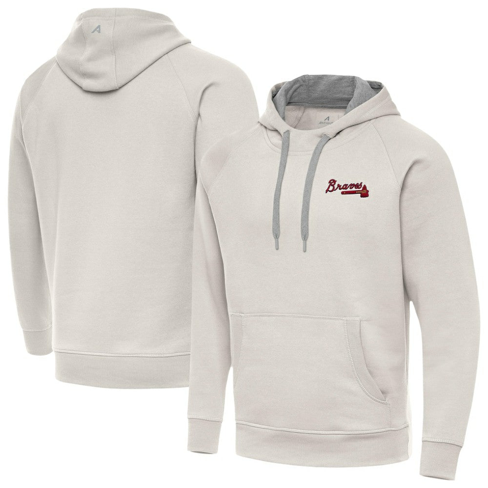 Atlanta Braves Antigua Victory Pullover Hoodie - MLB