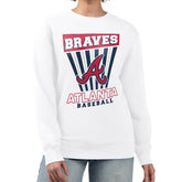 Atlanta Braves Starter Women's Poster Print Team Fleece Pullover Sweatshirt - MLB